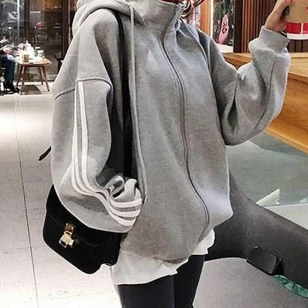 women's hoodies & sweatshirts women sweatshirt female fashion casual gray solid color outwear autumn winter all match slim loose, Black
women's hoodies & sweatshirts women sweatshirt female fashion casual gray solid color outwear autumn winter all match slim loose, Black