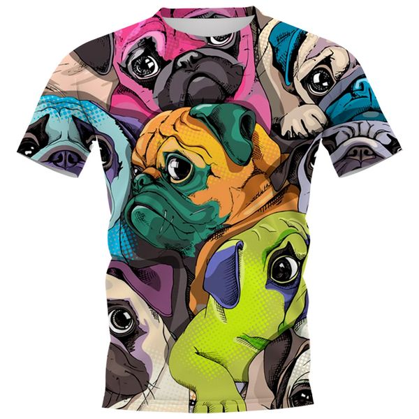 cloocl cartoons cute pug 3d printed t-shirts mens casual clothes slim short sleeve street style t shirts teens, White;black
cloocl cartoons cute pug 3d printed t-shirts mens casual clothes slim short sleeve street style t shirts teens, White;black