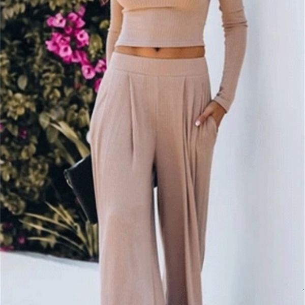 sets fashion women effects color long mouths and loose elastic wiggle pipes broek second set women's training suit, Gray
sets fashion women effects color long mouths and loose elastic wiggle pipes broek second set women's training suit, Gray