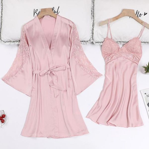 women's sleepwear lady satin twinset robe set summer nightwear nightgown lace patchwork bridal bridesmaid wedding kimono bathrobe gown, Black;red
women's sleepwear lady satin twinset robe set summer nightwear nightgown lace patchwork bridal bridesmaid wedding kimono bathrobe gown, Black;red