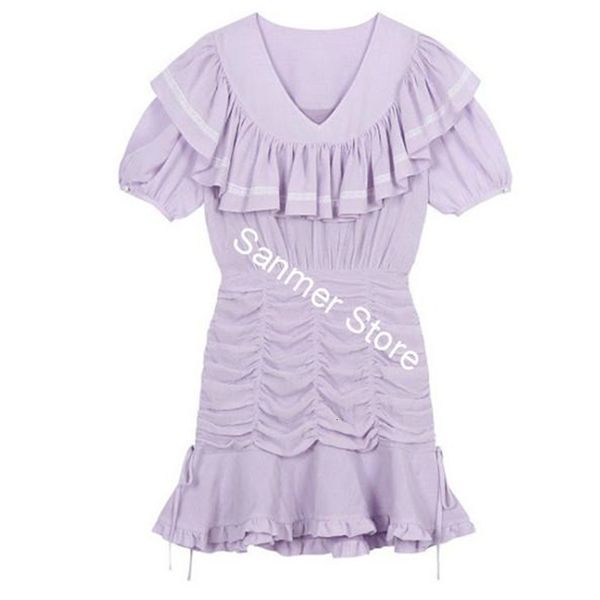 2021 new as mulheres cor roxa ruffled plissadas mini retro manga curta com decote em v cintura emagrecimento vestido de vero novo rvin, Black;gray
2021 new as mulheres cor roxa ruffled plissadas mini retro manga curta com decote em v cintura emagrecimento vestido de vero novo rvin, Black;gray