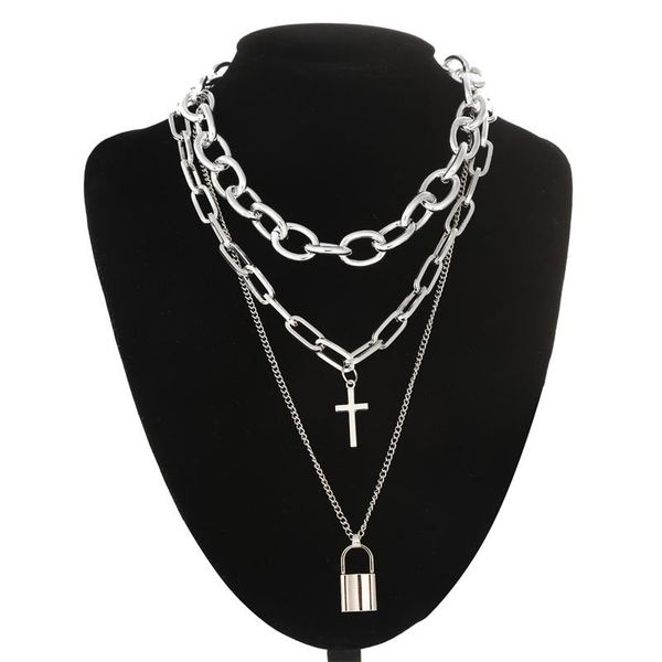chokers layered grunge aesthetic jewelry vintage punk chain necklace for women men lock cross pendant choker goth accessory, Golden;silver
chokers layered grunge aesthetic jewelry vintage punk chain necklace for women men lock cross pendant choker goth accessory, Golden;silver