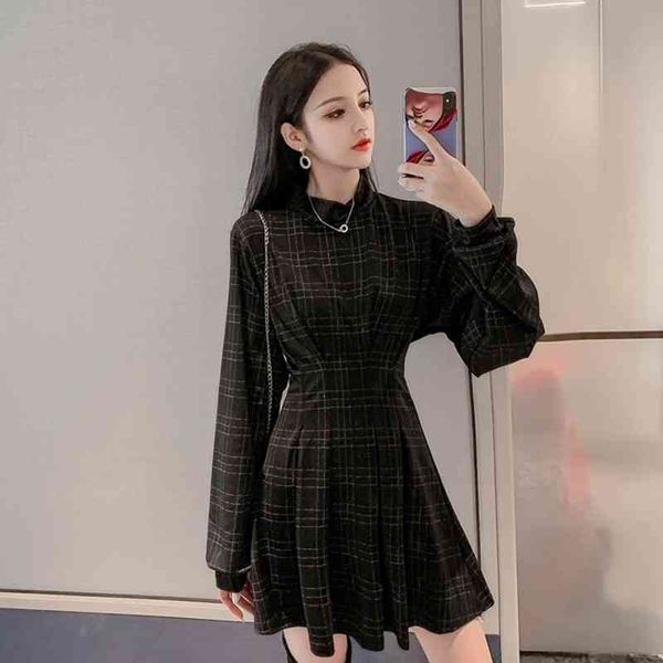 casual dresses autumn vintage women fit silm a-line above knee plaid office lady stand collar long lantern ol draped jgfn, Black;gray
casual dresses autumn vintage women fit silm a-line above knee plaid office lady stand collar long lantern ol draped jgfn, Black;gray