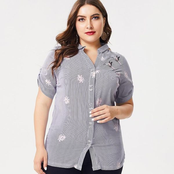 plus size t-shirt 2021 summer mom clothes short sleeve stripe shirt blouse fashion ladies vintage elegant womens, Black
plus size t-shirt 2021 summer mom clothes short sleeve stripe shirt blouse fashion ladies vintage elegant womens, Black