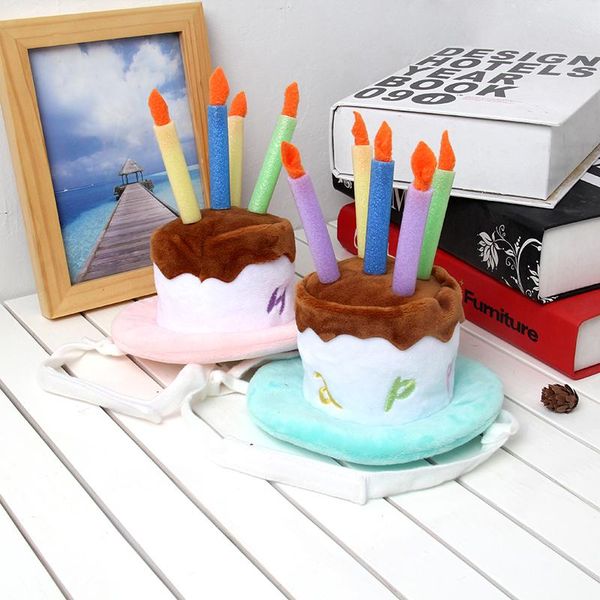 dog apparel birthday cake hat pet costume holiday cosplay caps