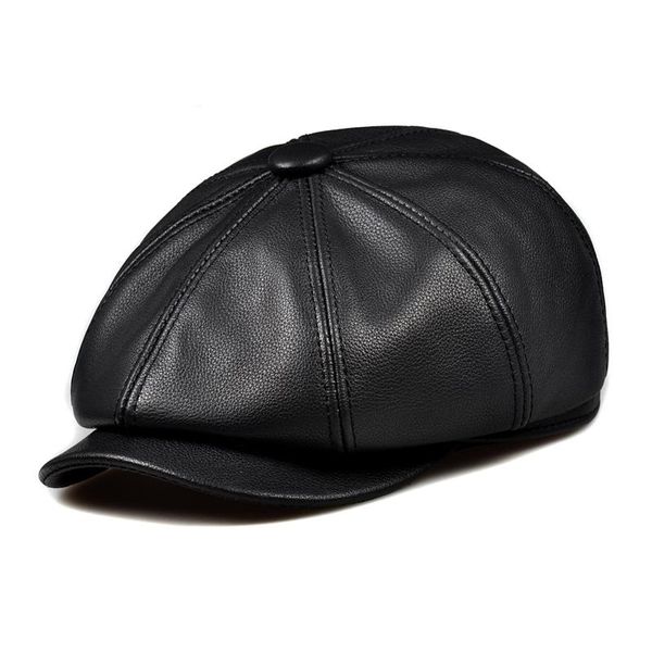 berets fashion black sboy hats for men women genuine cowskin leather octagonal cap autumn winter fitted vintage duckbill beret, Blue;gray
berets fashion black sboy hats for men women genuine cowskin leather octagonal cap autumn winter fitted vintage duckbill beret, Blue;gray
