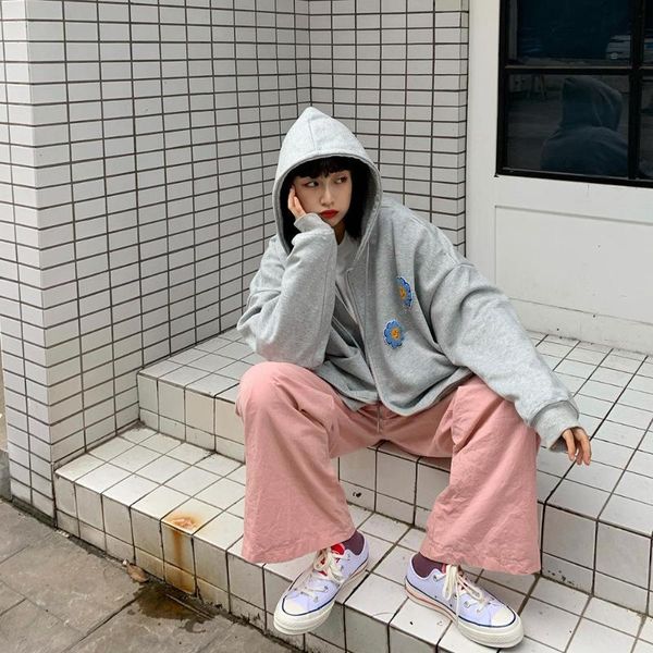 women's jackets oversized jacket spring and autumn sunflower loose cardigan hoodie harajuku fashion leisure solid color, Black;brown
women's jackets oversized jacket spring and autumn sunflower loose cardigan hoodie harajuku fashion leisure solid color, Black;brown
