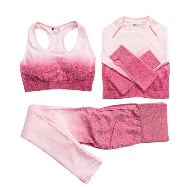 yoga outfit gradient color set sports bra jogging long sleeve fitness leggings suit workout 2 piece women pink white yyt1jb
yoga outfit gradient color set sports bra jogging long sleeve fitness leggings suit workout 2 piece women pink white yyt1jb