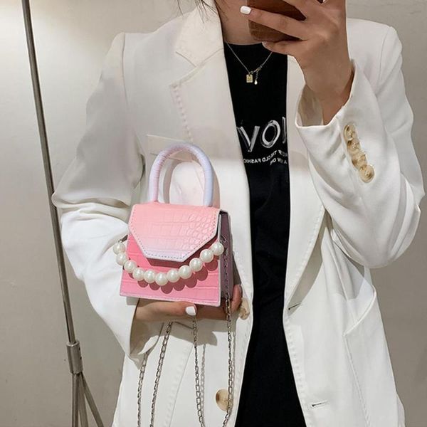 waist bags mini shoulder pu leather pearl handle rainbow gradient tote square box shape messenger handbag urban simple exquisite gift
waist bags mini shoulder pu leather pearl handle rainbow gradient tote square box shape messenger handbag urban simple exquisite gift