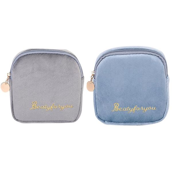 cosmetic bags & cases 2 pcs solid bag velvet toiletry make up storage organizer travel case beauty blue gray
cosmetic bags & cases 2 pcs solid bag velvet toiletry make up storage organizer travel case beauty blue gray