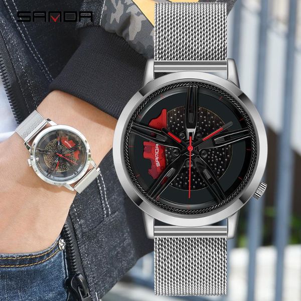 wristwatches sanda mens watches car wheel dial creative waterproof quartz mesh man wrist watch relogio masculino, Slivery;brown
wristwatches sanda mens watches car wheel dial creative waterproof quartz mesh man wrist watch relogio masculino, Slivery;brown