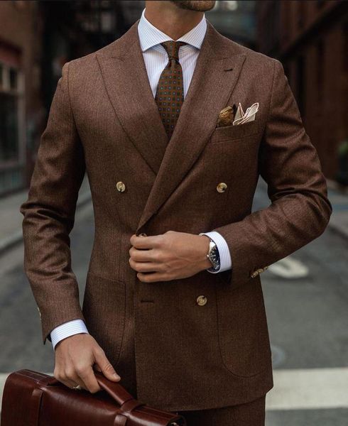 men's suits & blazers brown double breasted mens suit peaked lapel for wedding tuxedos two pieces groom wear prom with jackets and pant, White;black
men's suits & blazers brown double breasted mens suit peaked lapel for wedding tuxedos two pieces groom wear prom with jackets and pant, White;black