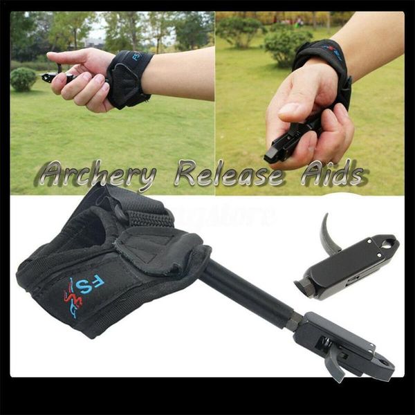 new sports fitness bracers outdoor black archery caliper aid bow dispenser release compound strap bowstring o6v0, Black;red
new sports fitness bracers outdoor black archery caliper aid bow dispenser release compound strap bowstring o6v0, Black;red