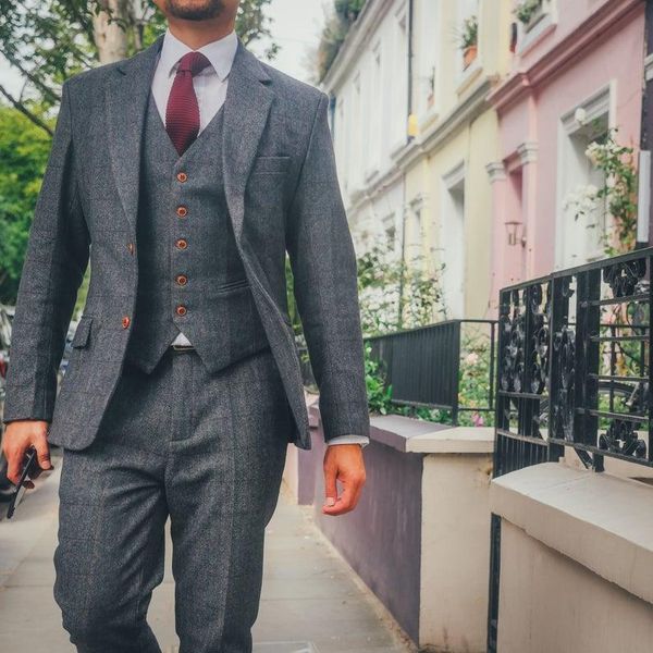 men's suits & blazers jeltoin winter wool grey herringbone plaid gentleman business tweed men groom wedding for 3 pieces tuxedo, White;black
men's suits & blazers jeltoin winter wool grey herringbone plaid gentleman business tweed men groom wedding for 3 pieces tuxedo, White;black