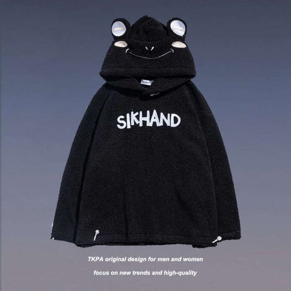 tkpa guochao.com red cute bear hat fur coat men's and women's korean version couple pullover hooded sweater, Black
tkpa guochao.com red cute bear hat fur coat men's and women's korean version couple pullover hooded sweater, Black