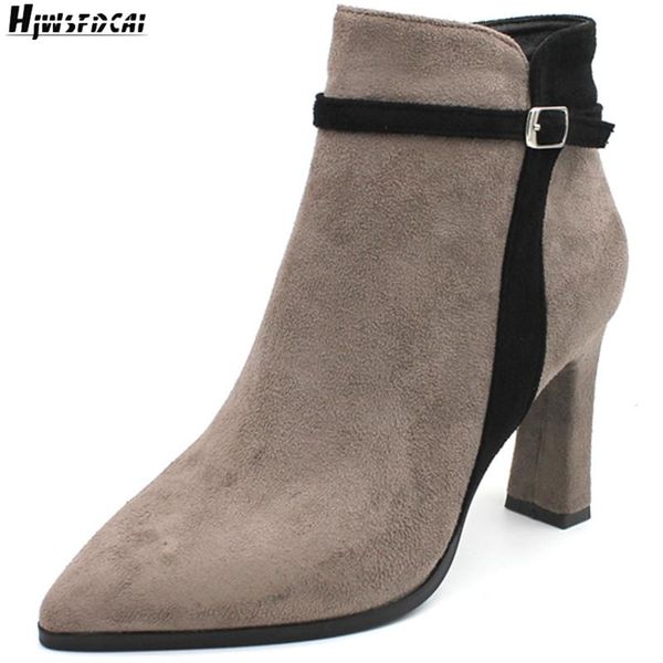 boots hjwsfdcai winter chunky heel women short zipper high plush fur ladies ankle fashion mujer party shoes, Black
boots hjwsfdcai winter chunky heel women short zipper high plush fur ladies ankle fashion mujer party shoes, Black