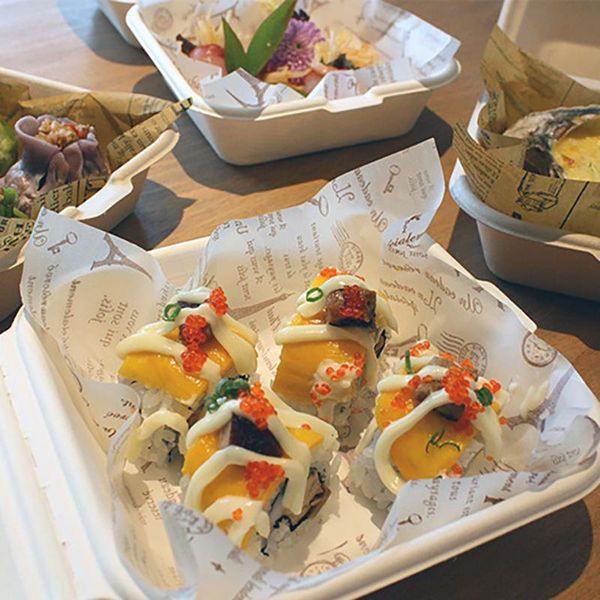 dishes & plates disposable paper boxes bento baked cake non-polluting snack box 10 pieces of storage baking container #10
dishes & plates disposable paper boxes bento baked cake non-polluting snack box 10 pieces of storage baking container #10