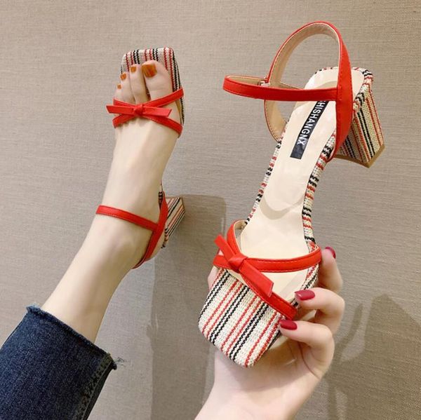 sandals women bow tie ankle strap heeled summer high heels woman chunky open toe party dress sandal mujer shoes, Black
sandals women bow tie ankle strap heeled summer high heels woman chunky open toe party dress sandal mujer shoes, Black