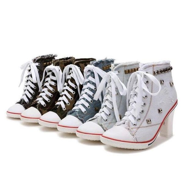 dress shoes woman casual denim canvas fashion rivet student high comfortable lace up women wedding, Black
dress shoes woman casual denim canvas fashion rivet student high comfortable lace up women wedding, Black