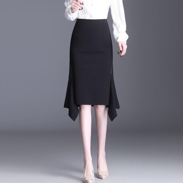 women high waist black irregular mid-long bodycon skirts spring autumn office lady elegant chic plus size formal work skirts 4xl
women high waist black irregular mid-long bodycon skirts spring autumn office lady elegant chic plus size formal work skirts 4xl