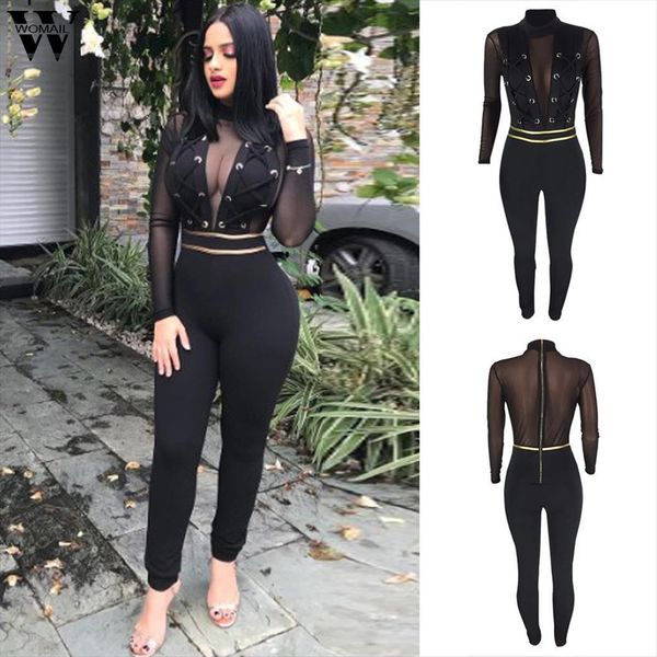 Summer Black Sexy Bodycon Women Jumpsuits Lace Long Sleeve Elegant Mesh Splicing Club, Black;white
Summer Black Sexy Bodycon Women Jumpsuits Lace Long Sleeve Elegant Mesh Splicing Club, Black;white