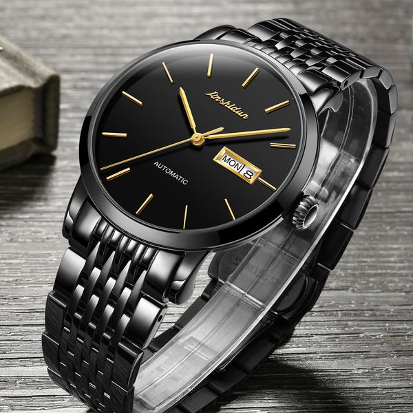 jsdun mechanical watch herenmode mark 30m waterproof stainless steel sapphire automatic crouching gentlemen, Slivery;brown
jsdun mechanical watch herenmode mark 30m waterproof stainless steel sapphire automatic crouching gentlemen, Slivery;brown