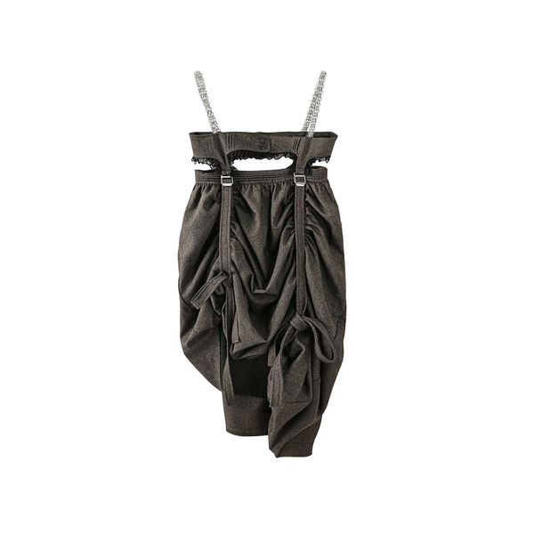 vanovich korean spring summer chain strap pleated dress irregular fashion hollow waist female 210615, Black;gray
vanovich korean spring summer chain strap pleated dress irregular fashion hollow waist female 210615, Black;gray