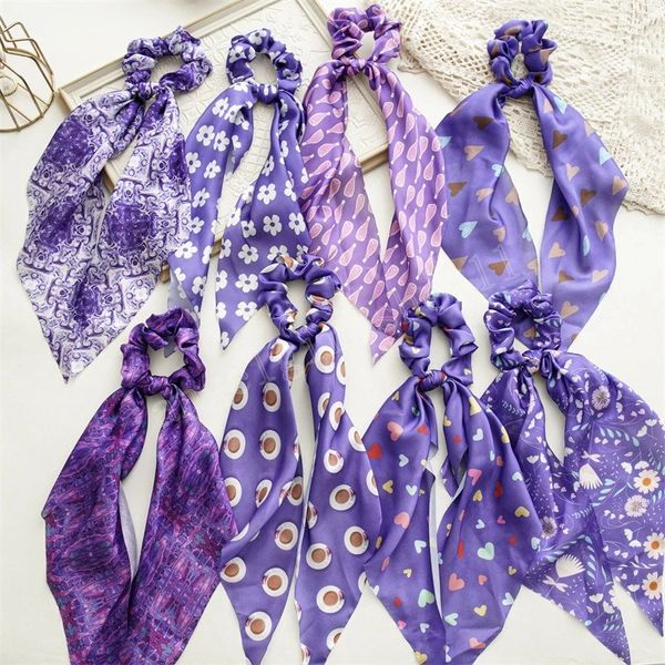 purple series women scrunchies long ribbon hair bands bohemian flower printed hair rope satin ponytail scarf hair accessories, Slivery;white
purple series women scrunchies long ribbon hair bands bohemian flower printed hair rope satin ponytail scarf hair accessories, Slivery;white