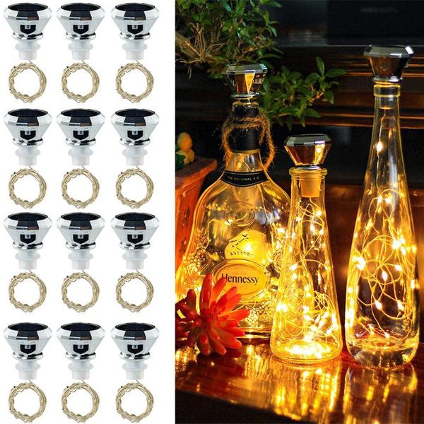 strings 12/6/3/1pcs 2m 20leds solar wine bottle lights outdoor copper wire diamond fairy lamp for xmas wedding party garland vase decor
strings 12/6/3/1pcs 2m 20leds solar wine bottle lights outdoor copper wire diamond fairy lamp for xmas wedding party garland vase decor