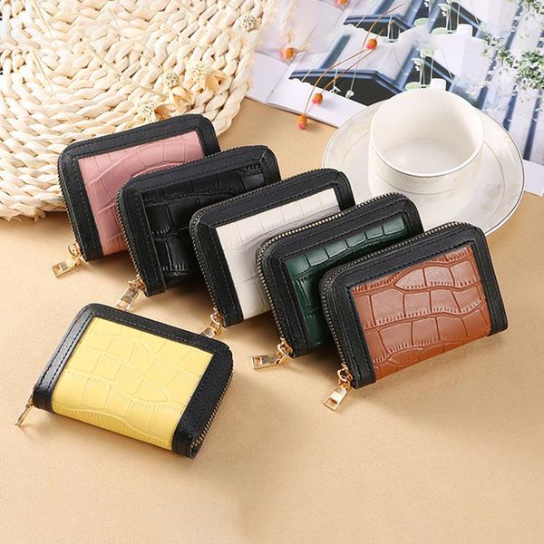 card holders crocodile pattern business holder wallet women 11 bits id/ female pu leather case small purse, Brown;gray
card holders crocodile pattern business holder wallet women 11 bits id/ female pu leather case small purse, Brown;gray
