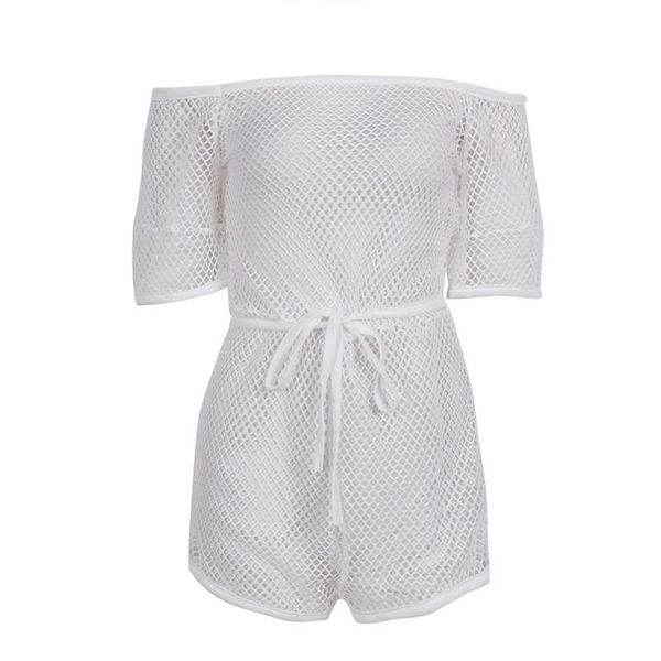 women's jumpsuits & rompers women ladies fashion beach casual style playsuits summer short sleeve bandage solid hollow out off shoulder, Black;white
women's jumpsuits & rompers women ladies fashion beach casual style playsuits summer short sleeve bandage solid hollow out off shoulder, Black;white