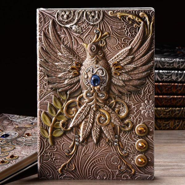 notepads anaglyph gilding phenix notebook retro planner bronze book school supplies office culture and education notepad, Purple;pink
notepads anaglyph gilding phenix notebook retro planner bronze book school supplies office culture and education notepad, Purple;pink
