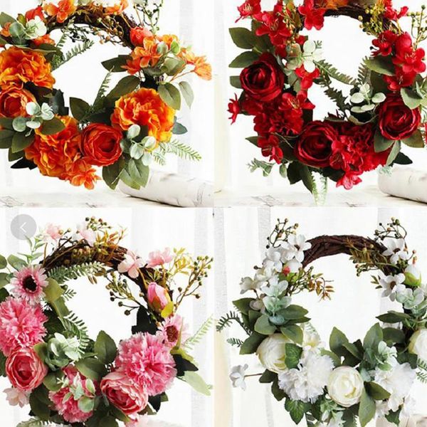 decorative flowers & wreaths peony hydrangea wreath arttificial flower door decoration with green leaves spring for front wedding
decorative flowers & wreaths peony hydrangea wreath arttificial flower door decoration with green leaves spring for front wedding