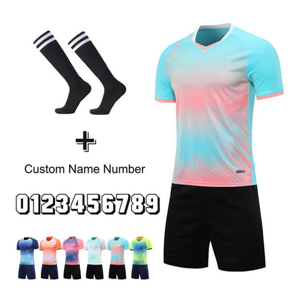 gym clothing boys soccer uniforms men's club team football training jerseys suit diy custom men children sublimation jersey sets, White;black
gym clothing boys soccer uniforms men's club team football training jerseys suit diy custom men children sublimation jersey sets, White;black