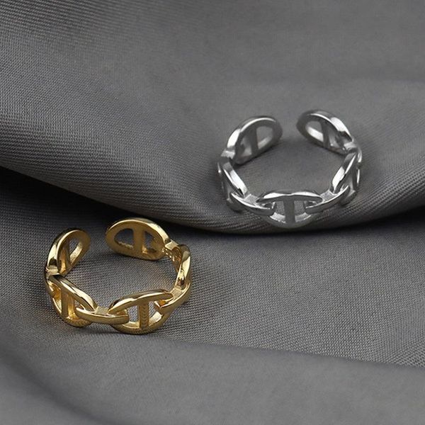 cluster rings mrzmsz simple creative chain buckle for women open ring adjustable 2021 trendy jewelry birthday gift lovers accessories, Golden;silver
cluster rings mrzmsz simple creative chain buckle for women open ring adjustable 2021 trendy jewelry birthday gift lovers accessories, Golden;silver