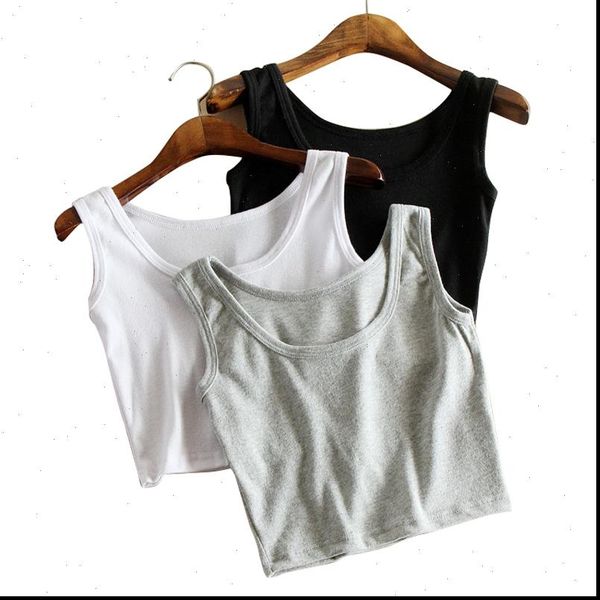 2021 summer slim short women sleeveless u crop tank solid black white crop vest tube 7color
2021 summer slim short women sleeveless u crop tank solid black white crop vest tube 7color