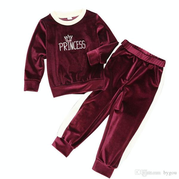 set girls red gold velvet long sleeve embroidery warm and comfortable fashionable simple hard to fade high quality, White
set girls red gold velvet long sleeve embroidery warm and comfortable fashionable simple hard to fade high quality, White