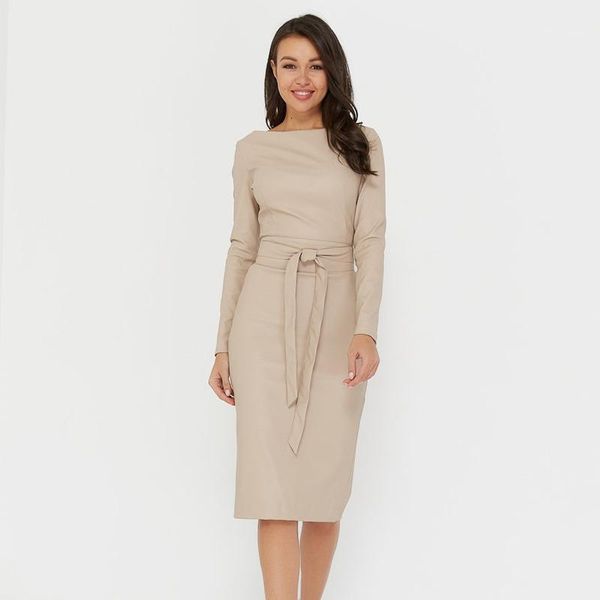 casual dresses pu leather bodycon dress women sashes long sleeve knee length party club 2021 autumn winter slim vintage1, Black;gray
casual dresses pu leather bodycon dress women sashes long sleeve knee length party club 2021 autumn winter slim vintage1, Black;gray