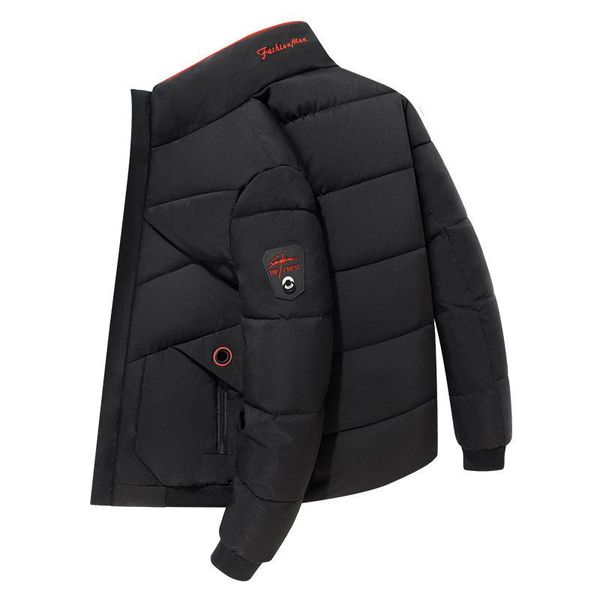 men's down & parkas men 2021 winter casual warm thick jacket letter embroidery cotton-padded coats stand outwear street windproof, Black
men's down & parkas men 2021 winter casual warm thick jacket letter embroidery cotton-padded coats stand outwear street windproof, Black
