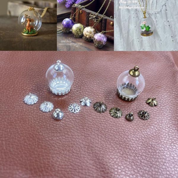 novelty items 20x15mm round glass globe antique bronze/silver base beads cap set bottle vial pendant necklace jewelry finding
novelty items 20x15mm round glass globe antique bronze/silver base beads cap set bottle vial pendant necklace jewelry finding