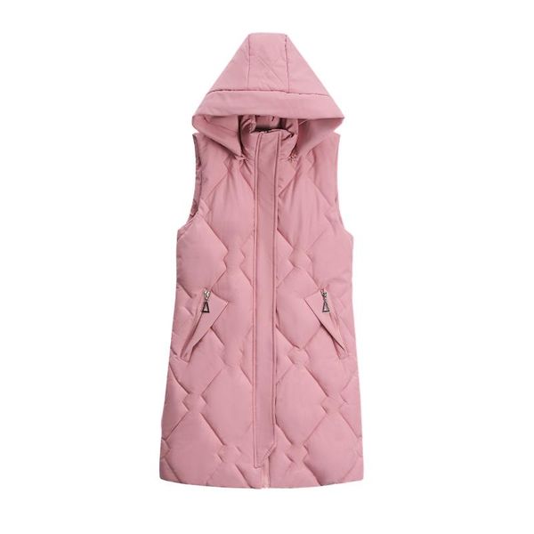 women's vests 2021 autumn and winter cotton vest women mid-length slim fit all-match jacket to keep warm, Black;white
women's vests 2021 autumn and winter cotton vest women mid-length slim fit all-match jacket to keep warm, Black;white