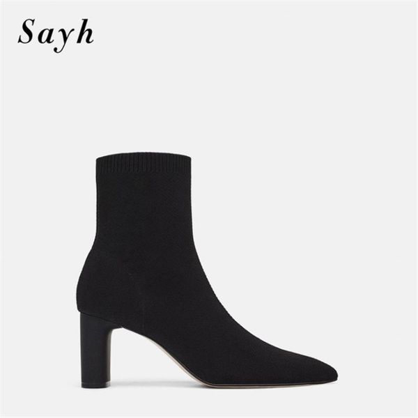 boots fashion vogue winter autumn women ankle boot thick heel stretch sock pointy toe lady shoes black size plus
boots fashion vogue winter autumn women ankle boot thick heel stretch sock pointy toe lady shoes black size plus