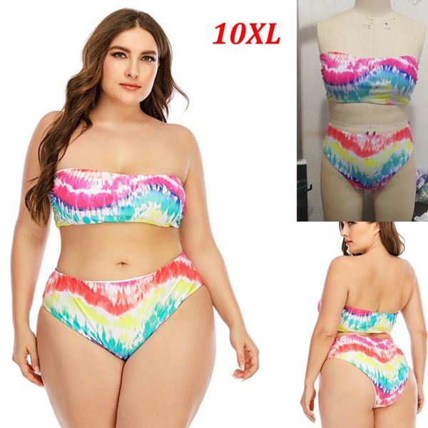 women's swimwear plus size 10xl women swimsuit 2021 colorful print bikini set brazilian bathing suits summer beach wear swimming sui, White;black
women's swimwear plus size 10xl women swimsuit 2021 colorful print bikini set brazilian bathing suits summer beach wear swimming sui, White;black