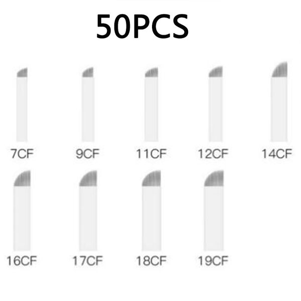 50pcs 7/9/11/12/14 pin f shape microblading tattoo pen accessory permanent makeup eyebrow tattoo needles blade for tattoo tools
50pcs 7/9/11/12/14 pin f shape microblading tattoo pen accessory permanent makeup eyebrow tattoo needles blade for tattoo tools