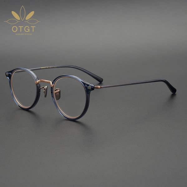 design ear star sky blue engraving elegant pure titanium glasses round frame myopia, White;black
design ear star sky blue engraving elegant pure titanium glasses round frame myopia, White;black