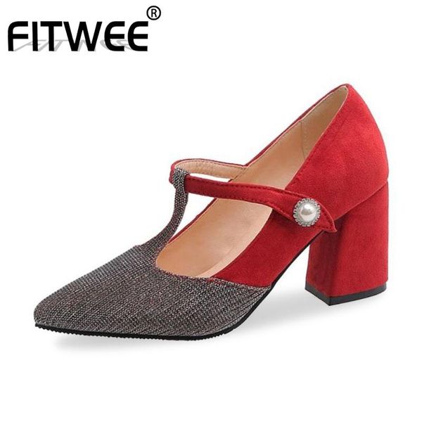 dress shoes fitwee plus size 32-46 buckle office ladies mixed color pumps women party wedding high heels footwear, Black
dress shoes fitwee plus size 32-46 buckle office ladies mixed color pumps women party wedding high heels footwear, Black