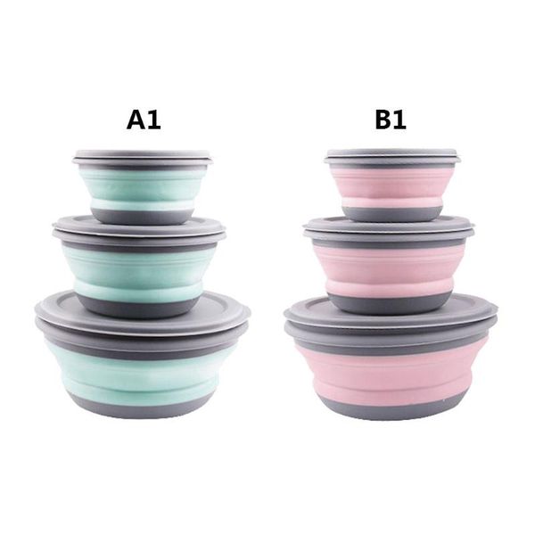 bowls 3pcs/set portable silicone folding bowl collapsible salad dish for kitchen outdoor camping tableware
bowls 3pcs/set portable silicone folding bowl collapsible salad dish for kitchen outdoor camping tableware