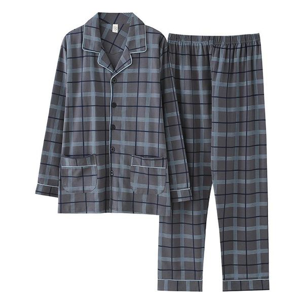 men's sleepwear man pajama set male night suit long sleeve pants two piece men loungewear homewear plaid sleeping clothes, Black;brown
men's sleepwear man pajama set male night suit long sleeve pants two piece men loungewear homewear plaid sleeping clothes, Black;brown