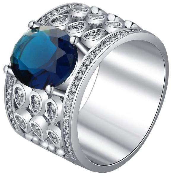 wedding rings vintage silver color ring glossy band blue stone with zirconia finger charm hollow lace jewelry ladies bague, Slivery;golden
wedding rings vintage silver color ring glossy band blue stone with zirconia finger charm hollow lace jewelry ladies bague, Slivery;golden