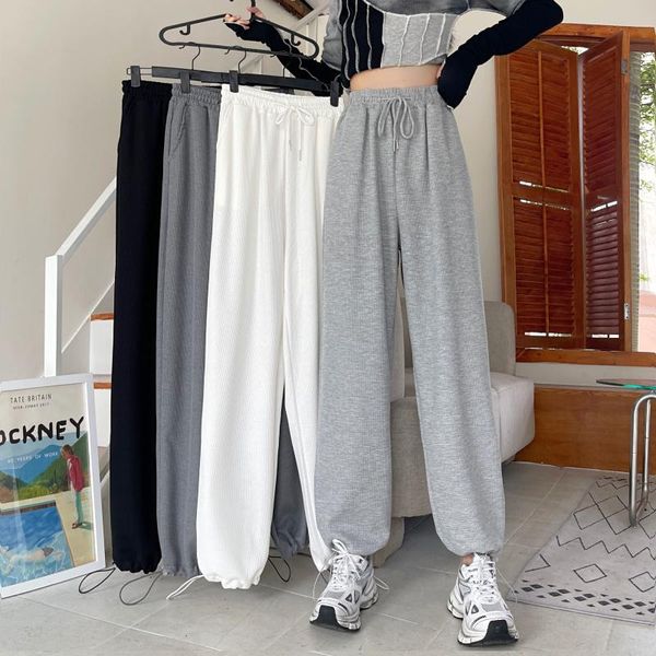 women's pants & capris small casual children's autumn 2021 high waist slim drawstring wide leg guard versatile sports, Black;white
women's pants & capris small casual children's autumn 2021 high waist slim drawstring wide leg guard versatile sports, Black;white